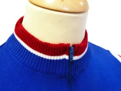 Hi-Wheel - Madcap Retro Mod Cycling Top (Blue L/S) -Cheap Outfits For Man Store Hi wheel LS Royal3 21078.1666957423