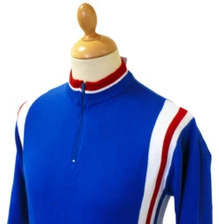 Hi-Wheel - Madcap Retro Mod Cycling Top (Blue L/S) -Cheap Outfits For Man Store Hi wheel LS Royal5 66728.1666957421