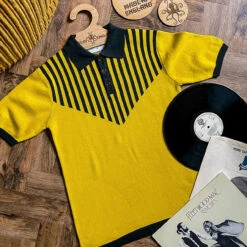 Firebird Mod Waffle Stripe Polo -Cheap Outfits For Man Store IMG 8814 91699.1661262974