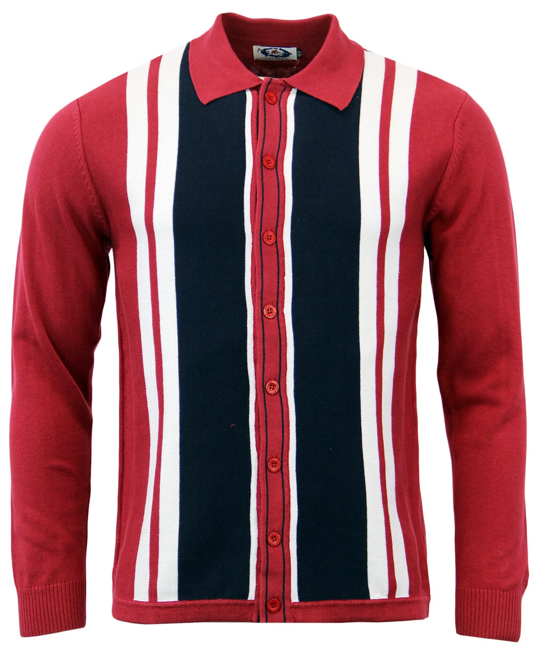 Donovan Retro Mod Polo Cardigan (N) 8 Donovan Retro Mod Polo Cardigan (N) - Image 6