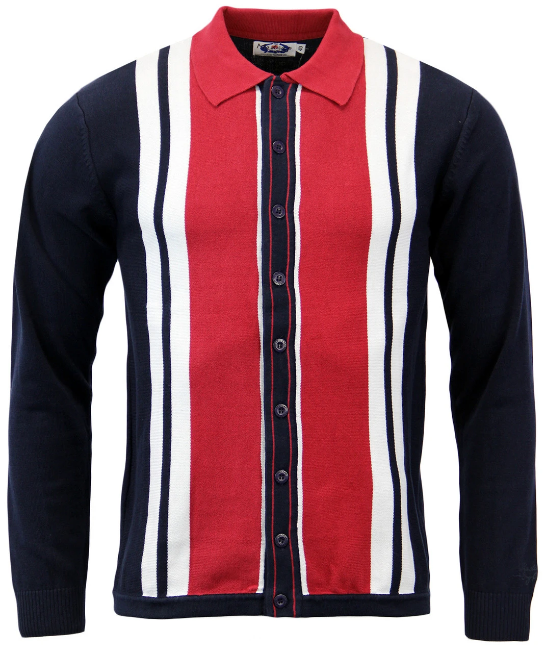 Donovan Retro Mod Polo Cardigan (N) 7 Donovan Retro Mod Polo Cardigan (N) - Image 5