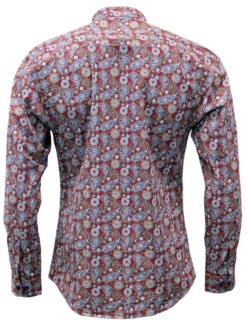 Indra 60s Mod Paisley Grandad Shirt