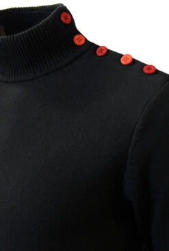 Racing Coleridge MADCAP Mens Retro Mod Turtle Neck -Cheap Outfits For Man Store Madcap England Racing Coleridge Black2 71141.1666958433