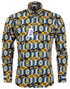 Sunrise Retro High Collar Mod Shirt -Cheap Outfits For Man Store Madcap England Sunrise Shirt4 39825.1661338704