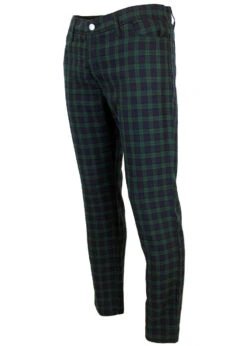 Tartan Trews Retro Mod Trousers BR -Cheap Outfits For Man Store Madcap England Tartan Trew Green31 27702.1661273650 2