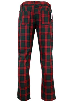 Tartan Trews Retro Mod Trousers BR -Cheap Outfits For Man Store Madcap England Tartan Trew Green4 50626.1661273637 2