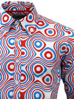 Trip Op Art Mod Big Collar Shirt BR 22 Trip Op Art Mod Big Collar Shirt BR -Cheap Outfits For Man Store Madcap England Trip Op Art WRB2 67895.1661271740 2