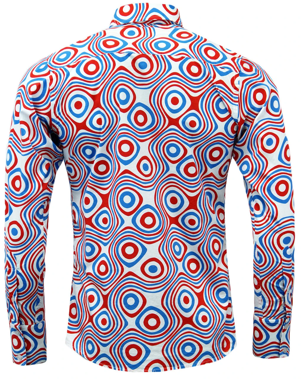 Trip Op Art Mod Big Collar Shirt BR 11 Trip Op Art Mod Big Collar Shirt BR - Image 10