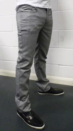 Barrett Mens Retro Mod Dogtooth Trousers By MADCAP -Cheap Outfits For Man Store Madcap Barratt Dogtooth Slim Trousers5 58432.1666958521