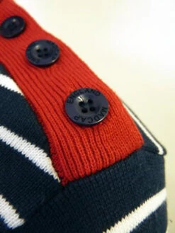 'Breton' MADCAP Mens Retro Mod Stripe Jumper (N) -Cheap Outfits For Man Store Madcap England Breton Jumper N2 58176.1666958121