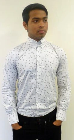 'Byron' MADCAP Retro Mod Tab Collar Floral Shirt -Cheap Outfits For Man Store Madcap England Retro Mod Tab Collar1 87804.1666958085