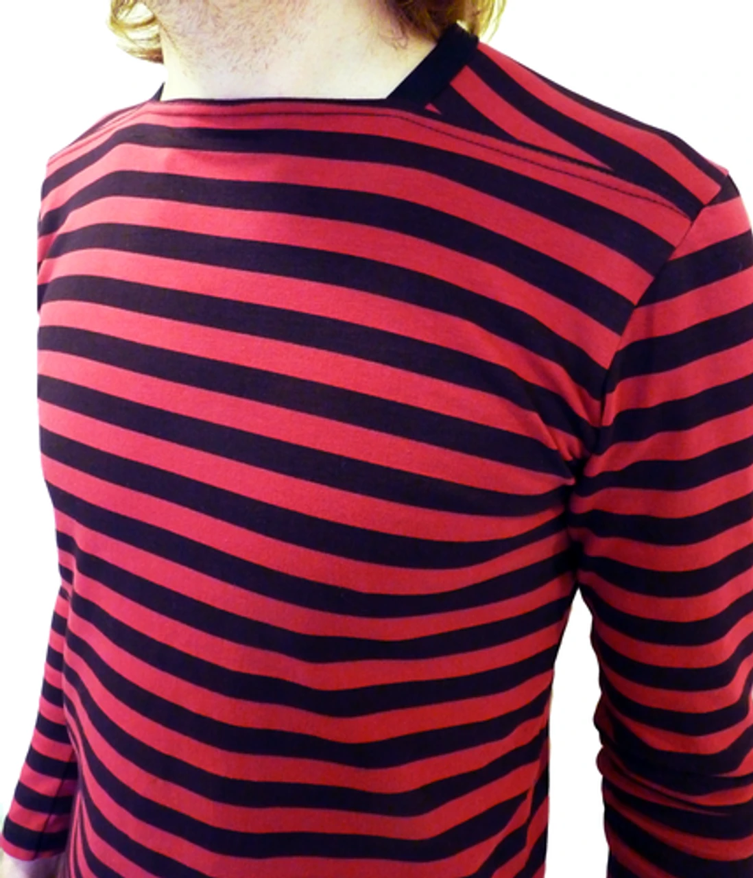 King Bee MADCAP Retro Mod Stripe Atom Neck Tee C 8 King Bee MADCAP Retro Mod Stripe Atom Neck Tee C - Image 6