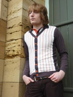 'Saturday Night' - MADCAP Retro Mod Mens Cardigan