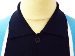 'Marriott' - Madcap Mens Retro Mod Polo Cardigan B -Cheap Outfits For Man Store Marriott Polo Blue3 69788.1666957398