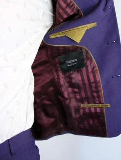 Tailored By Madcap Mod Mohair Suit Jacket (Plum) -Cheap Outfits For Man Store Purple mohair suit label1 19099.1664291253