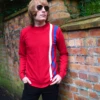 'Renegade' - Retro Mod Sixties Racing Jumper RED -Cheap Outfits For Man Store Red Racer1 07012.1666957465