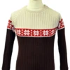 Nordic Winter - MADCAP Retro Snowflake Jumper -Cheap Outfits For Man Store Snowflake Ribbed Christmas Jumper3 54952.1666957345