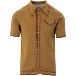 Crawdaddy Mod Micro Dash Knit Polo 31 Crawdaddy Mod Micro Dash Knit Polo -Cheap Outfits For Man Store crawdaddy caramel 01 34316.1661272891 4