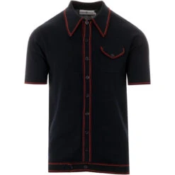 Crawdaddy Micro Dash Knit Polo NAVY -Cheap Outfits For Man Store crawdaddy navy 01 75501.1661270502 1