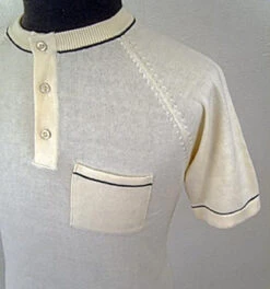 'Gear' -Short Sleeve Knitted Retro Mod Cycling Top