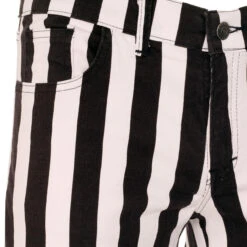 Holy Roller Retro Stripe Flares B/G -Cheap Outfits For Man Store holy roller black white 03 22494.1661261464