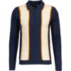 Junot Mod Waffle Stripe Knit Polo N -Cheap Outfits For Man Store maadcap england junot popcorn waffle polo navy 1 23557.1668164087 2