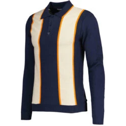 Junot Mod Waffle Stripe Knit Polo N -Cheap Outfits For Man Store maadcap england junot popcorn waffle polo navy 2 66777.1668164091 2