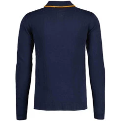 Junot Mod Waffle Stripe Knit Polo B -Cheap Outfits For Man Store maadcap england junot popcorn waffle polo navy 4 94933.1668164094