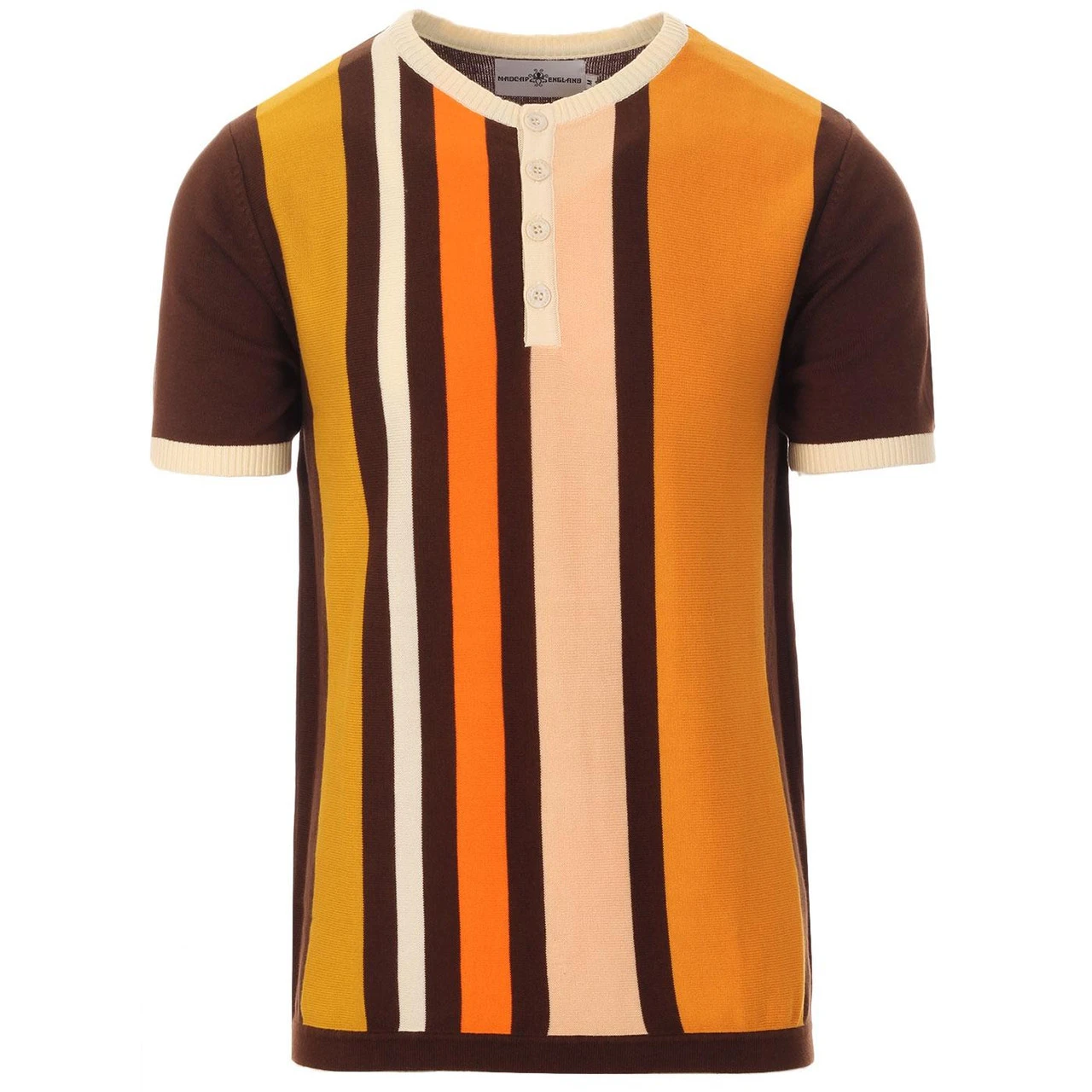 Zen Mod Stripe Knit Grandad Top (A) 10 Zen Mod Stripe Knit Grandad Top (A) - Image 8