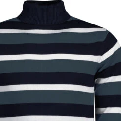 Ashcroft MADCAP Retro 60s Roll Neck Jumper In Blue -Cheap Outfits For Man Store madcap ashcroft roll neck orion detail 10723.1661259898