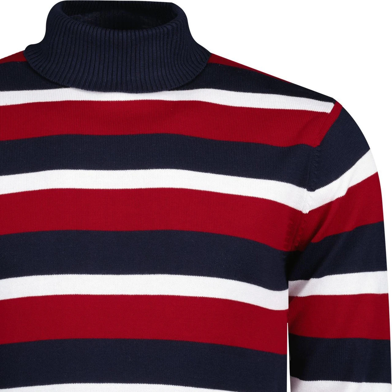 Ashcroft MADCAP Retro 60s Roll Neck Jumper In Red 5 Ashcroft MADCAP Retro 60s Roll Neck Jumper In Red - Image 3