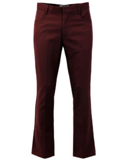 Logan Bootcut Hopsack Trousers (St) -Cheap Outfits For Man Store madcap bootcut hopsack trousers burgundy 4 88701.1661269348 3