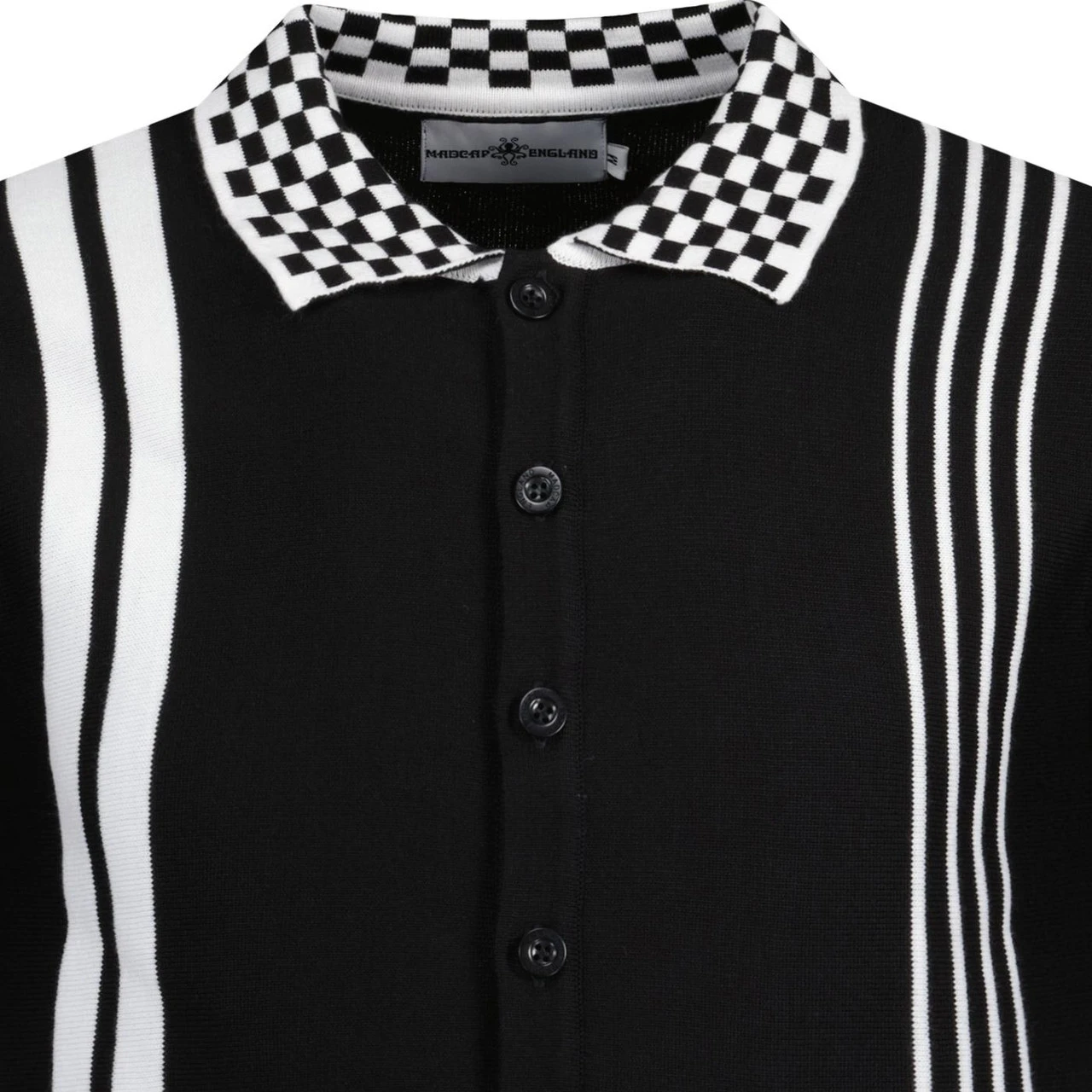 Charlie Mod Check Collar Polo Shirt 9 Charlie Mod Check Collar Polo Shirt - Image 7