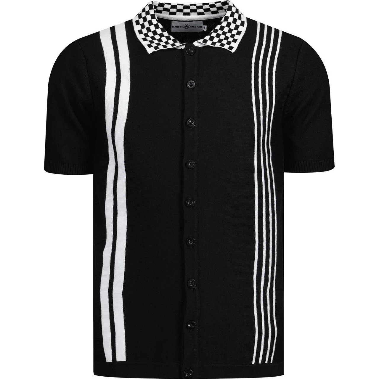 Charlie Mod Check Collar Polo Shirt 5 Charlie Mod Check Collar Polo Shirt - Image 3