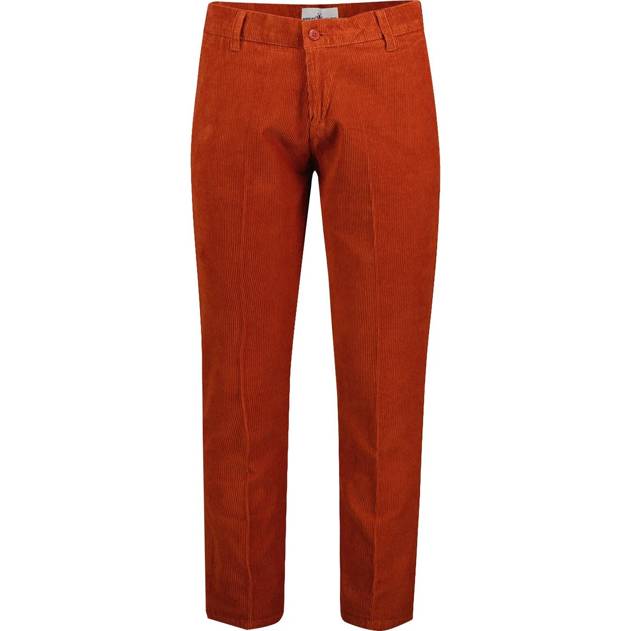Psycho Mod Slim Cord Trousers RUST 4 Psycho Mod Slim Cord Trousers RUST - Image 2