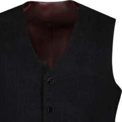 Manero Retro 70s Cord Waistcoat (N) -Cheap Outfits For Man Store madcap cord waistcoat black detail1 83767.1661260468 2
