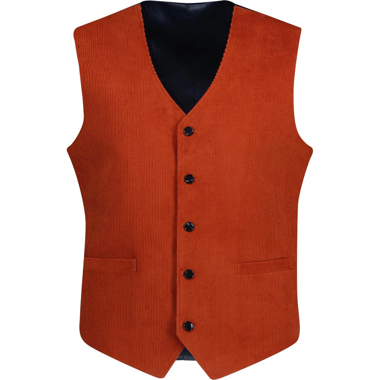 Manero Retro 70s Cord Waistcoat (B) 7 Manero Retro 70s Cord Waistcoat (B) - Image 5