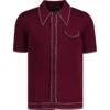 Crawdaddy Micro Dash Knit Polo (WW) -Cheap Outfits For Man Store madcap crawdaddy polo zinfandel front 70199.1679657984 2