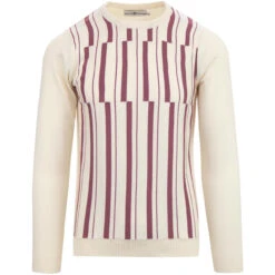 Amadeus Abstract Stripe Knit Jumper