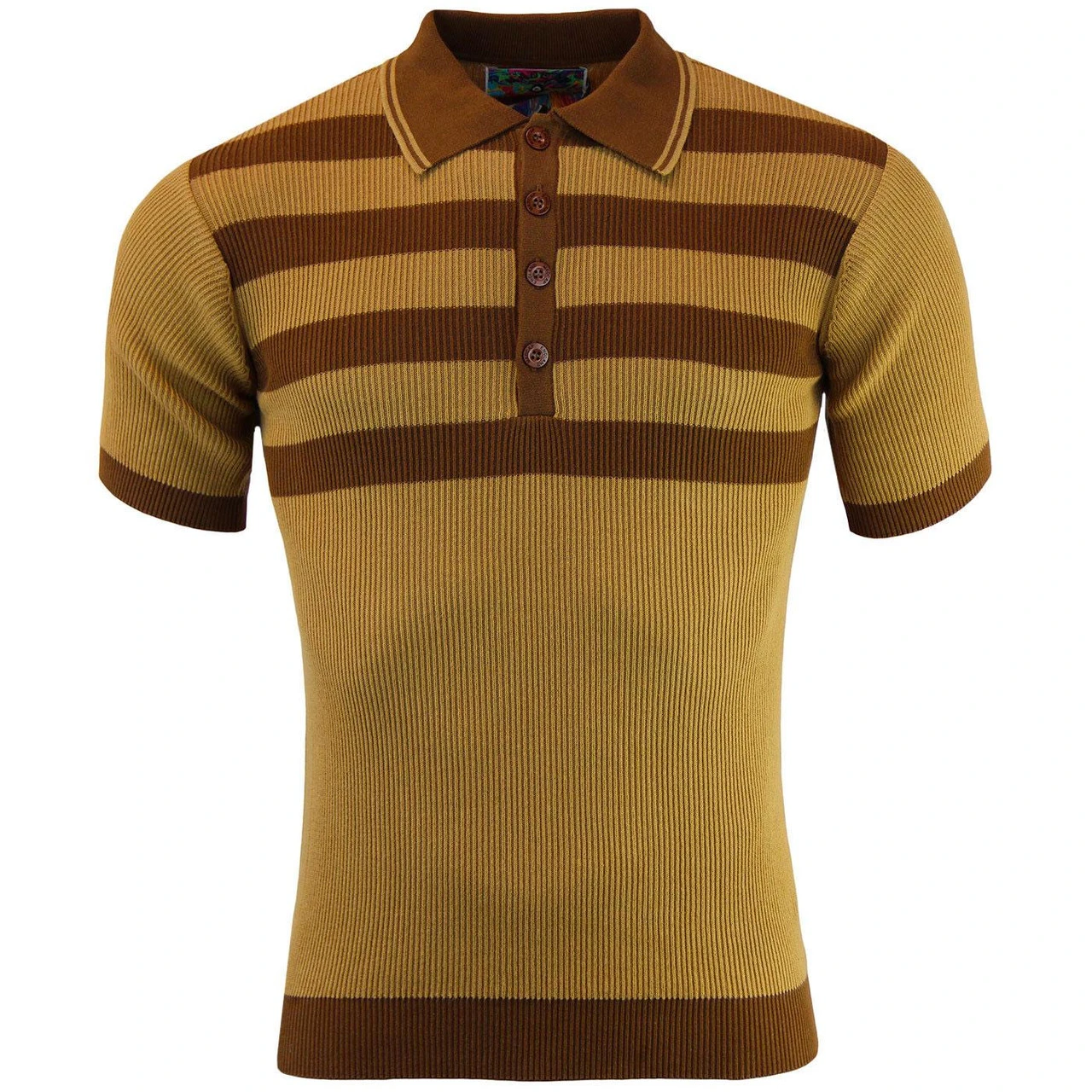 Terry Mod Ribbed Stripe Polo (Z) 10 Terry Mod Ribbed Stripe Polo (Z) - Image 8