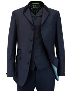 60s Mod 4 Button Mohair Suit Jacket -Cheap Outfits For Man Store madcap england 4 button suit navy 2 12482.1661269917