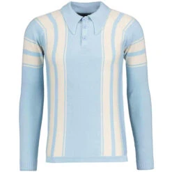 Acid Test Mod LS Big Collar Polo WS 23 Acid Test Mod LS Big Collar Polo WS -Cheap Outfits For Man Store madcap england acid test knitted polo winter sky 1 58222.1668163883 2