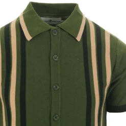 Shockwave Mod Stripe Knit Polo (DC) -Cheap Outfits For Man Store madcap england aftershock knitted polo cardigan green 2 73092.1661264896 4