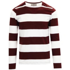 Ally Pally Mod Straight Neck LS Tee -Cheap Outfits For Man Store madcap england ally pally straight neck block stripe tee zinfandel 3 73277.1661266310 1