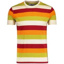 Beatcomber Retro Surf Stripe T-shirt In McCartneys Tie -Cheap Outfits For Man Store madcap england beatcomber mccartneys tie tee mc515 2 10158.1693991856