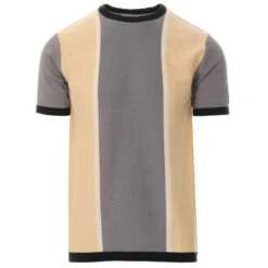Belmont 1960s Mod Knitted Tee (W) -Cheap Outfits For Man Store madcap england belmont knit tee weathervane 1 92040.1661261130