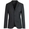 3 Button Mohair Suit Blazer (Black) -Cheap Outfits For Man Store madcap england black suit blazer 3 46787.1664290965