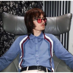 Blast Mod Stripe Polo Cardigan (R) -Cheap Outfits For Man Store madcap england blast polo blue2 56893.1661265809 2