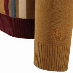 Blast Mod Stripe Polo Cardigan (R) -Cheap Outfits For Man Store madcap england blast polo cardigan fall leaf 2 68379.1661264808 2