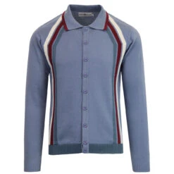 Blast Mod Stripe Polo Cardigan (F) -Cheap Outfits For Man Store madcap england blast stripe polo cardigan flintstone 3 94466.1661265806 1